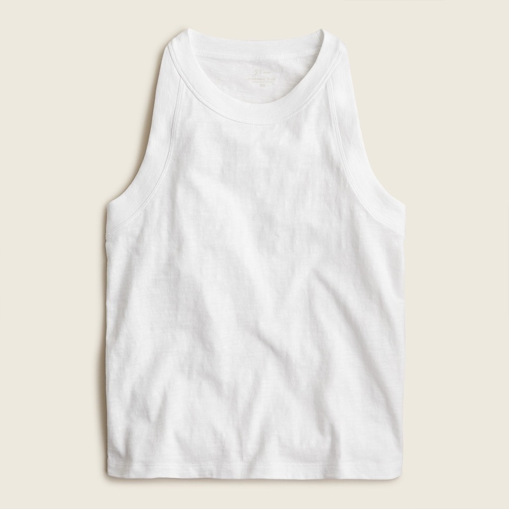 BRAND NEW J.Crew ‘90s cropped organic slub cotton tank